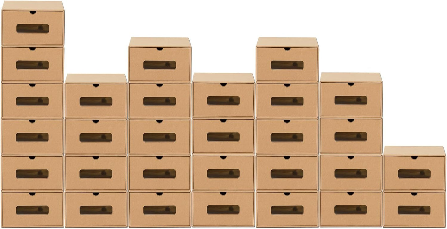 30 Stück Aufbewahrungsboxen mit Sichtfenster