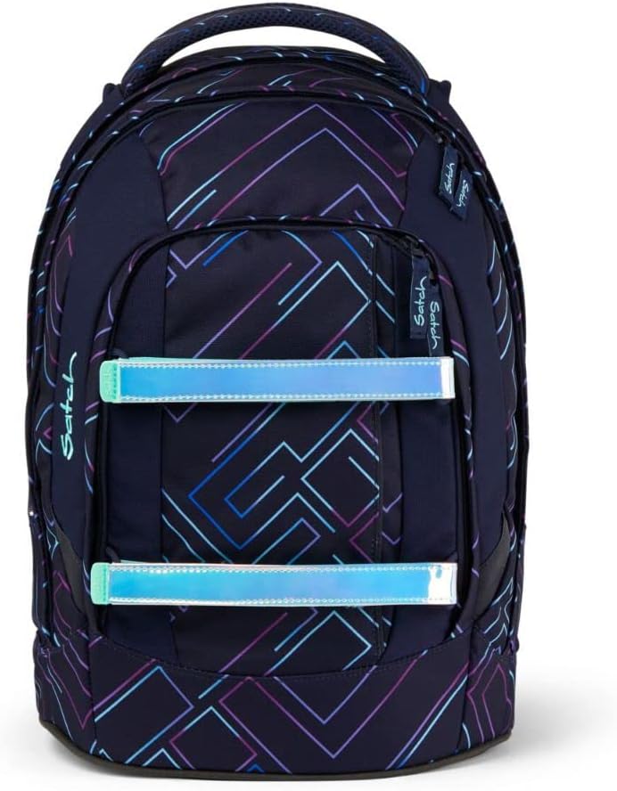 Ergonomischer Schulrucksack Pack mit Turnbeutel und Schlampermäppchen, Einheitsgröße Purple Laser