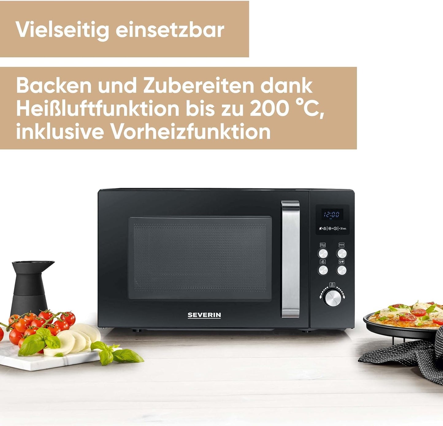 Mikrowelle MW 7752, 25L, Grill- und Heißluftfunktion