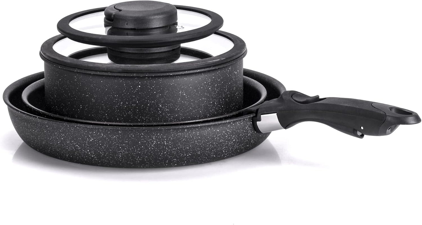 Etnea Minispace Kochgeschirr-Set (7-teilig), Batterie 7 Stück ; single