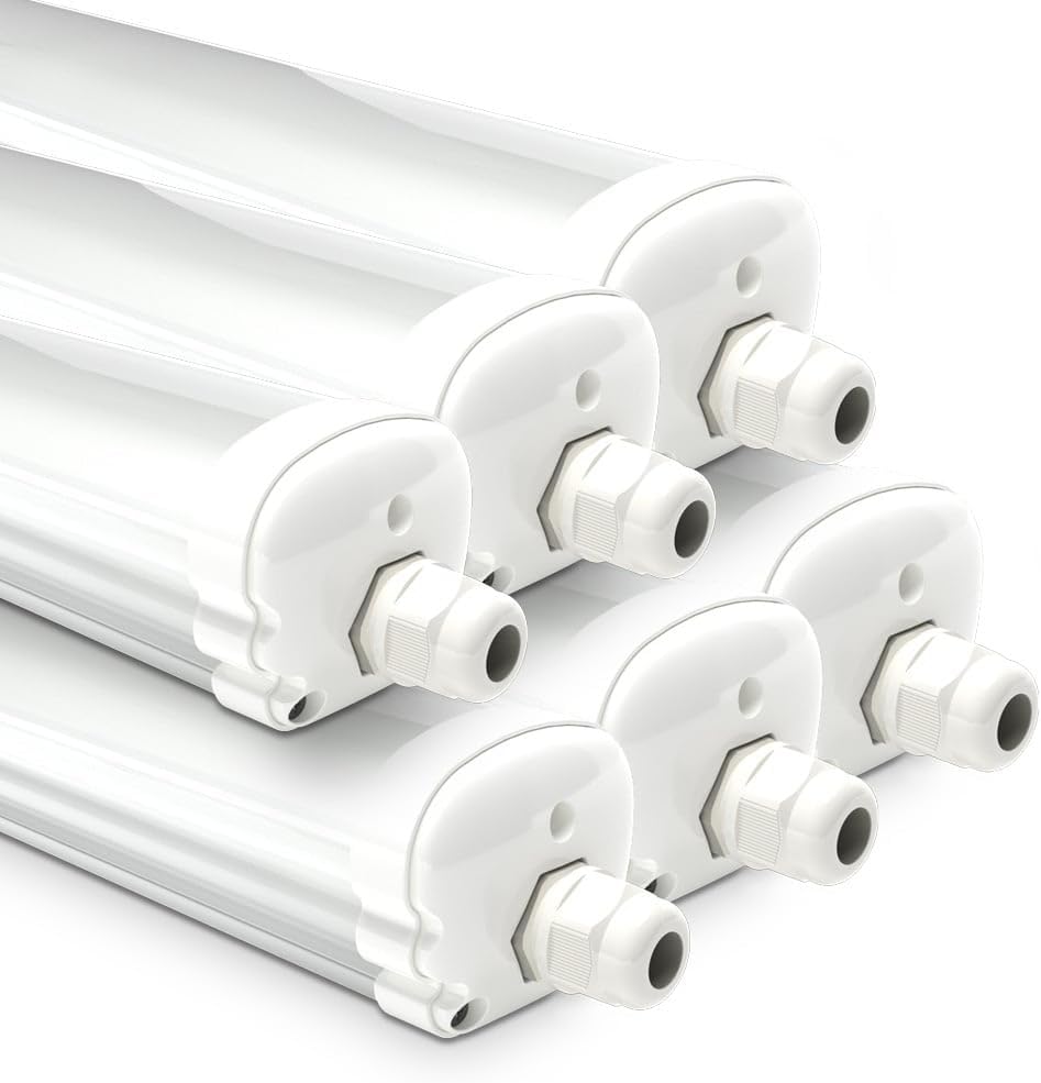 LED Feuchtraumleuchten-Set, 6er Set