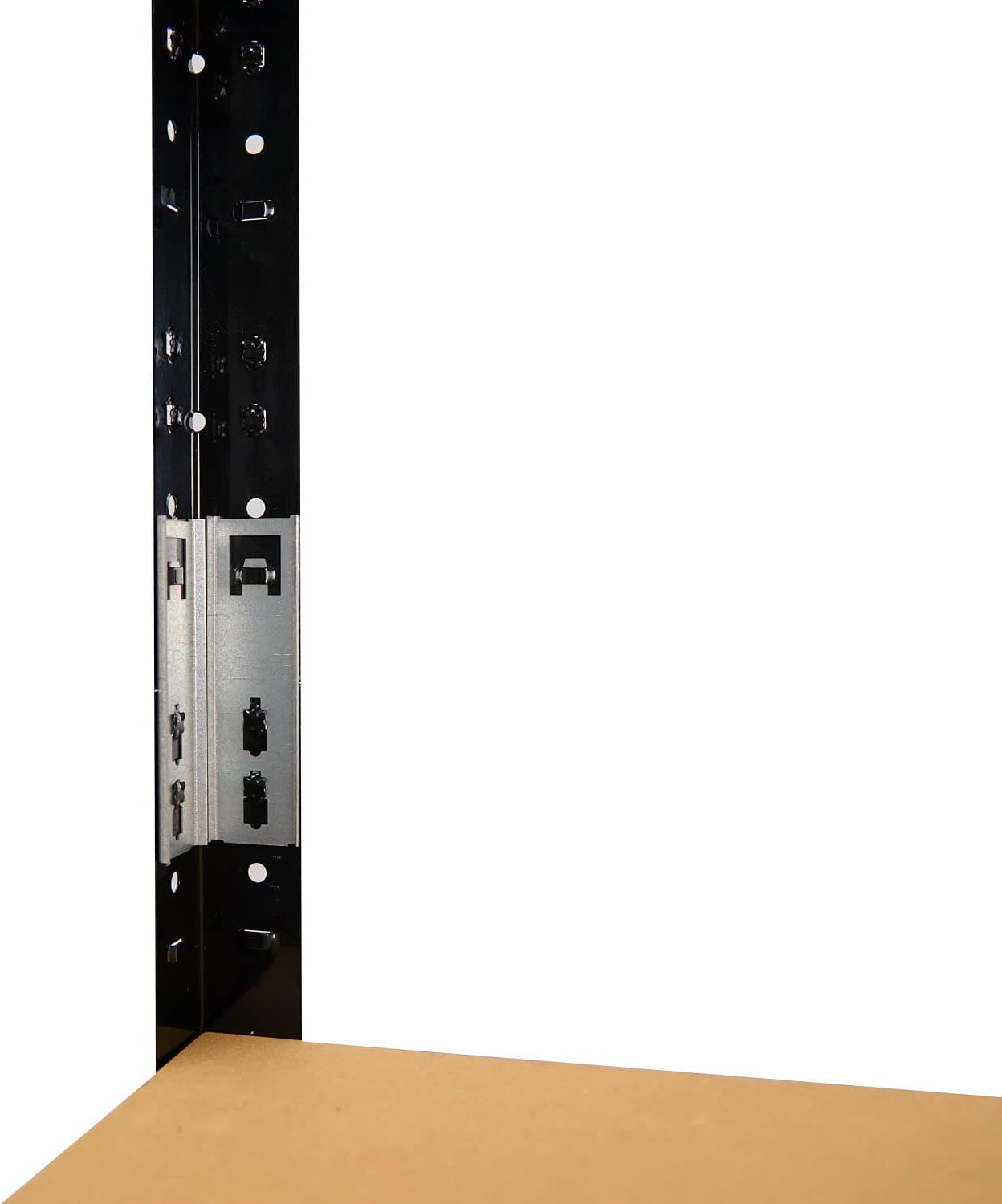 Black Serie Schwerlastregal mit 4 Böden, 175kg Tragkraft pro Boden, H: 180cm / B: 50cm / T: 50cm