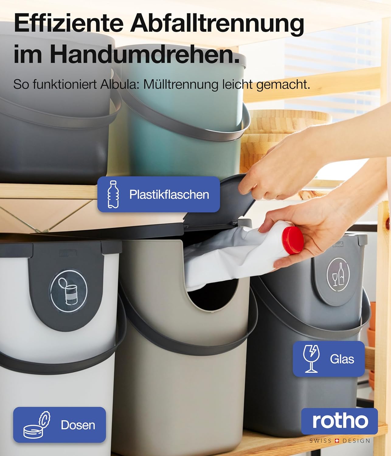 Mülltrennungssystem Albula, Dunkelgrün