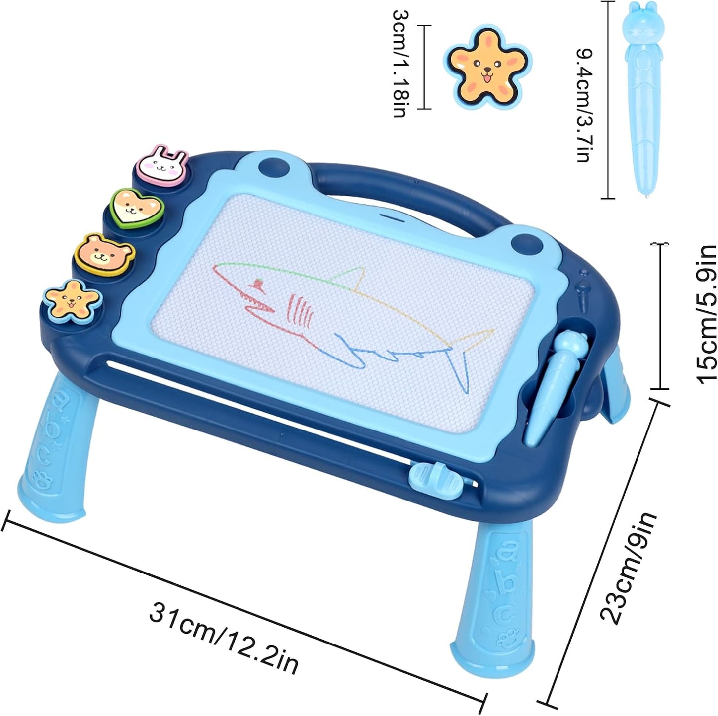 Zaubertafel, Blau,gelb,rot