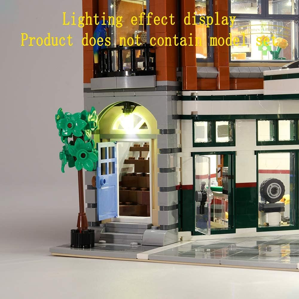 Lichtset für Creator Expert Eckgarage (Modell-Set Nicht enthalten), Standardausgabe