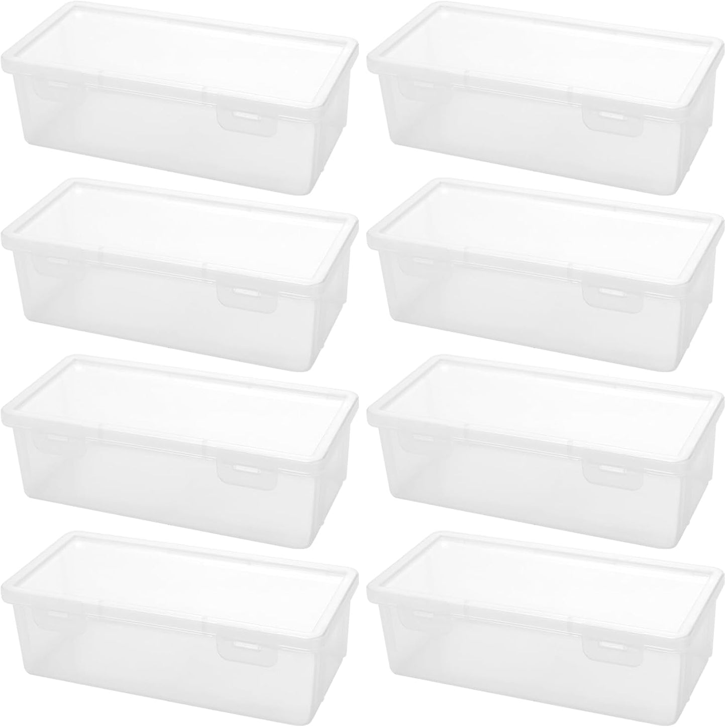 Stapelbare Stifteboxen mit Deckel, 8 Stück
