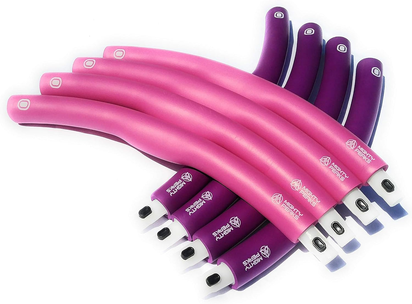 Hula Hoop Reifen mit Massagenoppen, Purple-Pink
