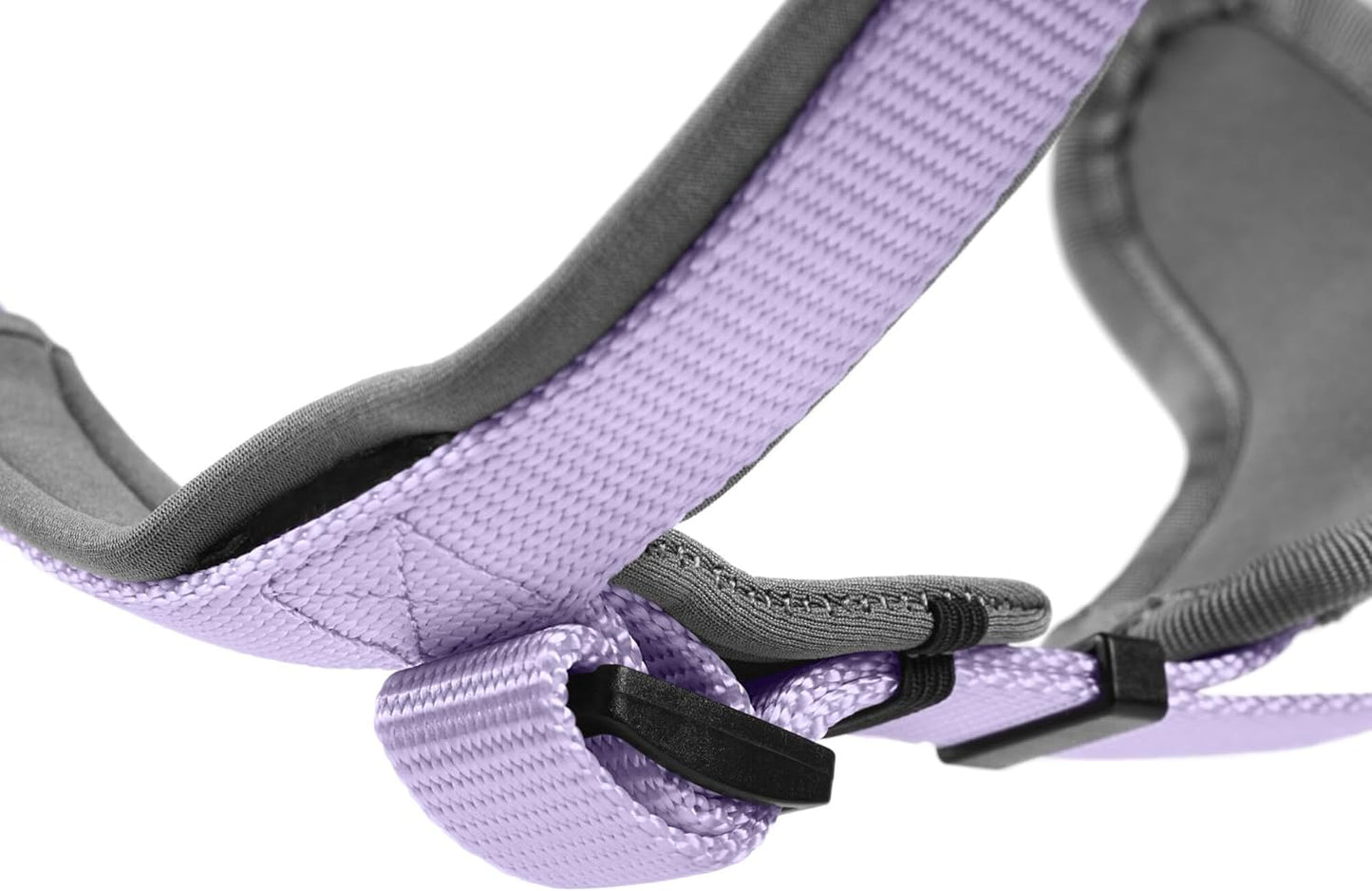 Hundegeschirr Neopren, lavendel/grau Large