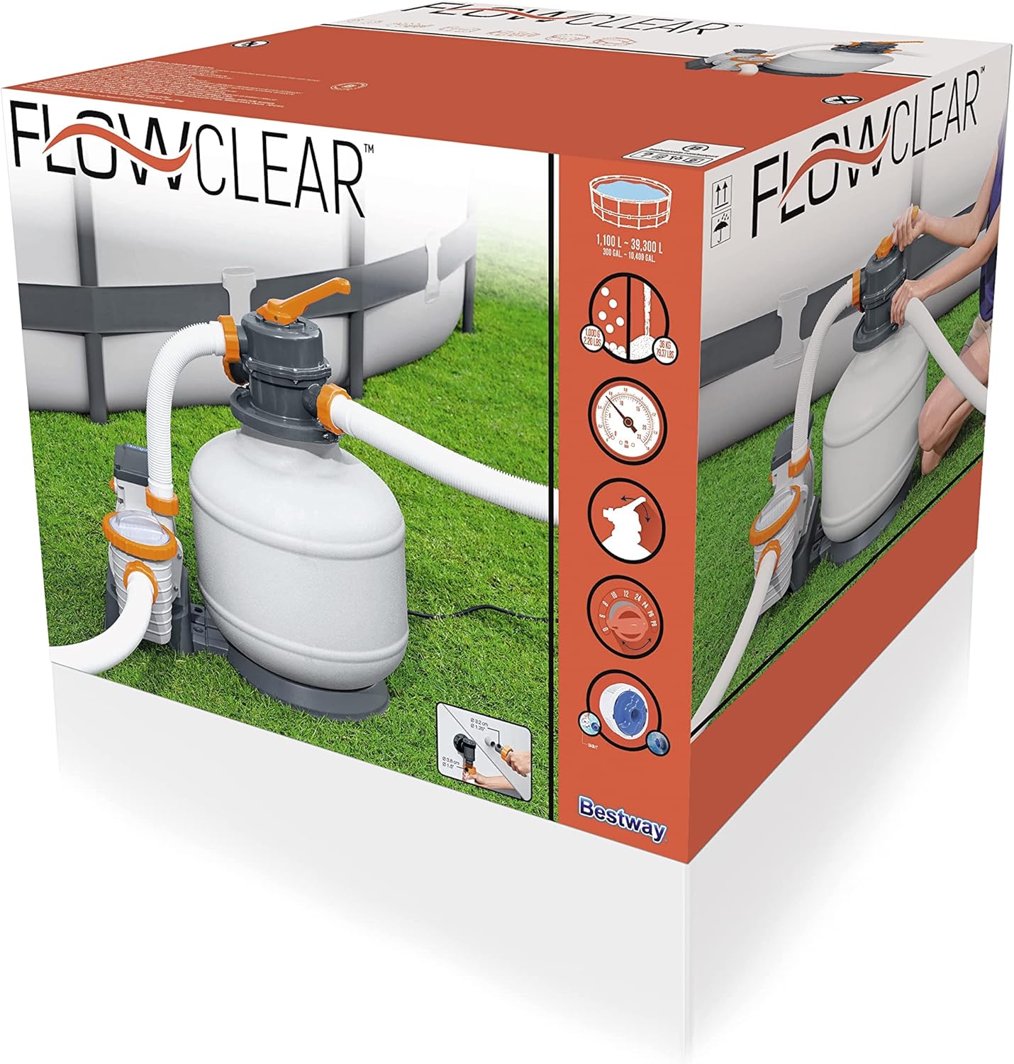 Sandfilterpumpe für Pool (5.678 l/h), 5 678 l/h