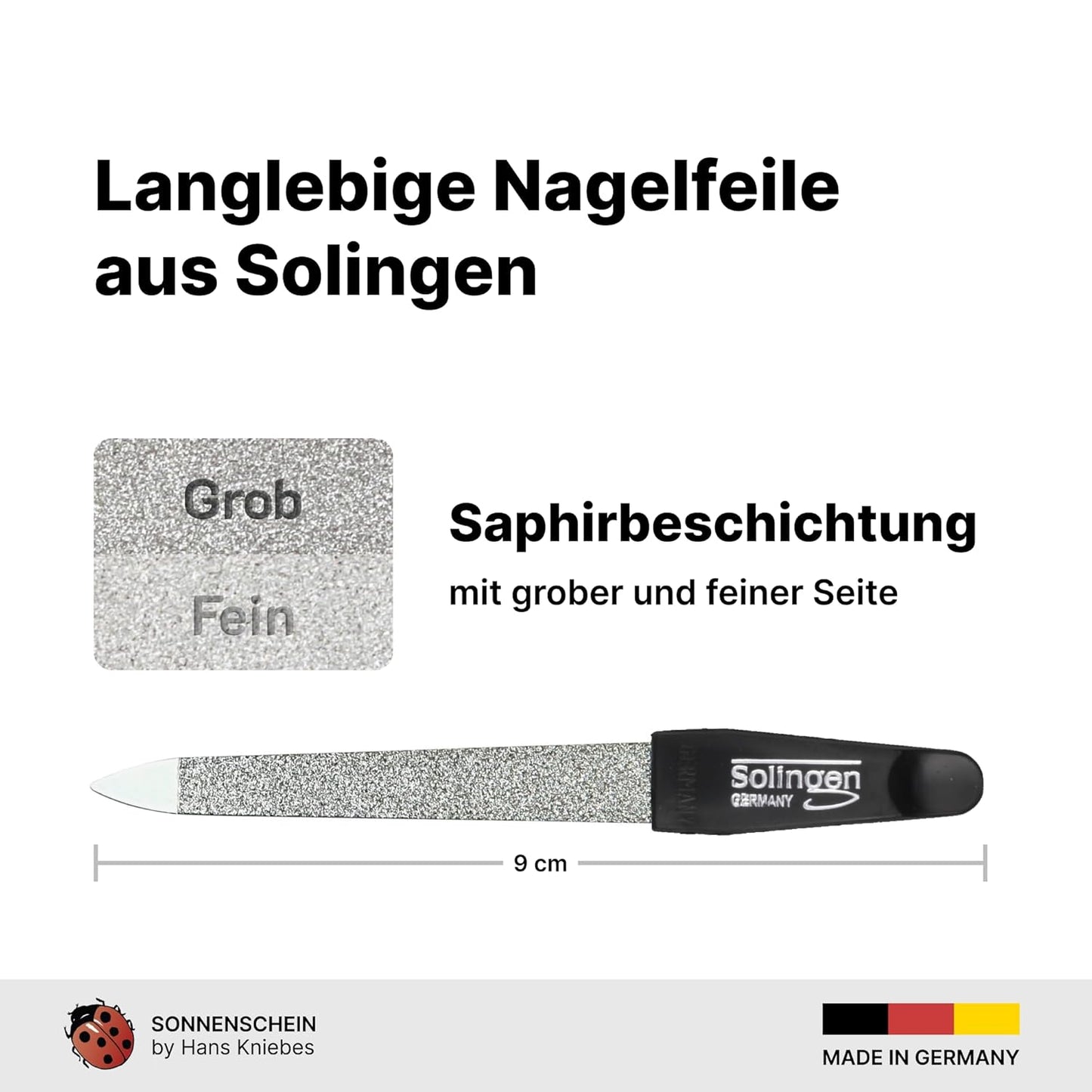 3-teiliges Maniküre-Set, Rot