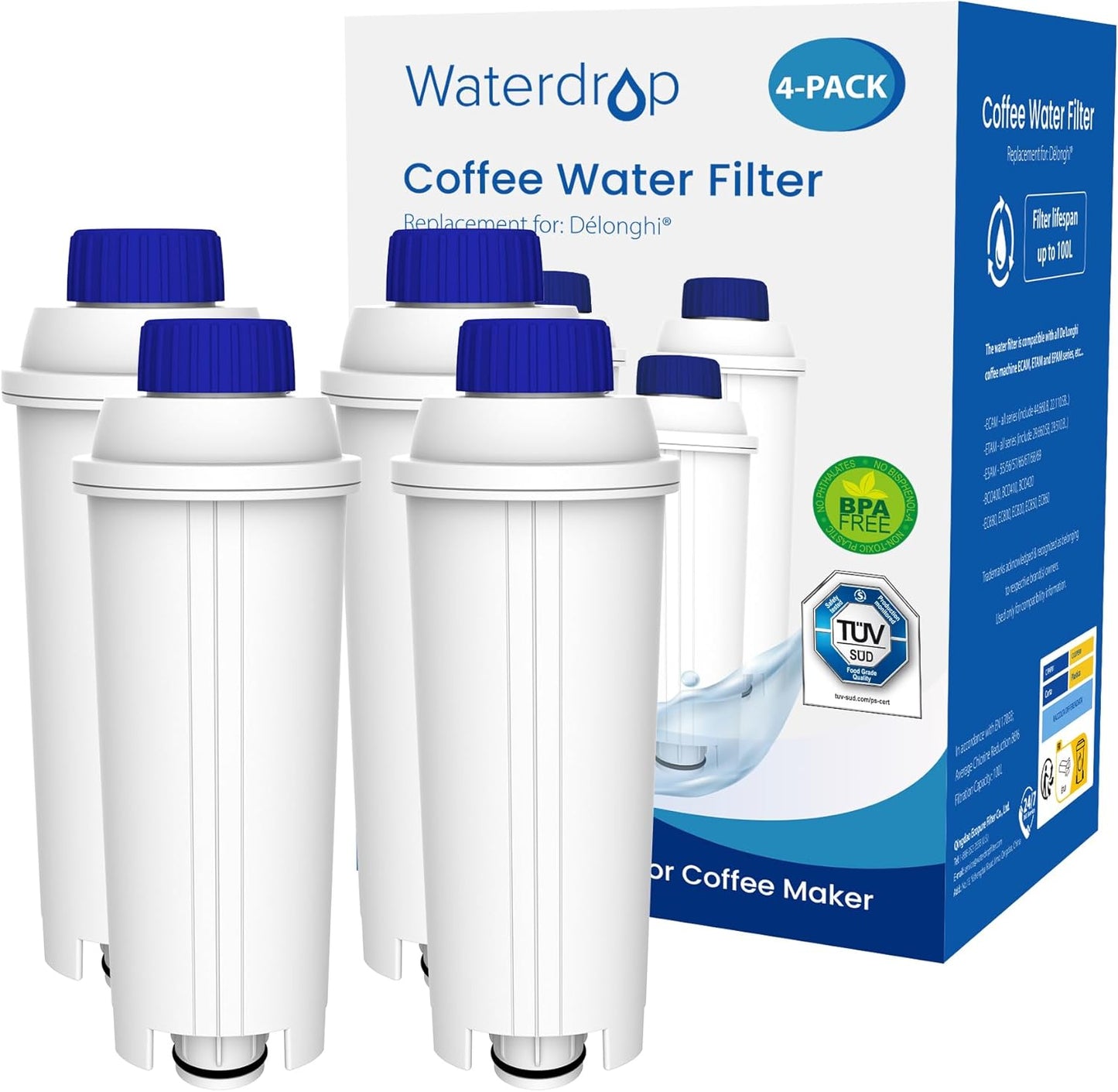 Wasserfilter DLSC002, 4 Stück (1er Pack)