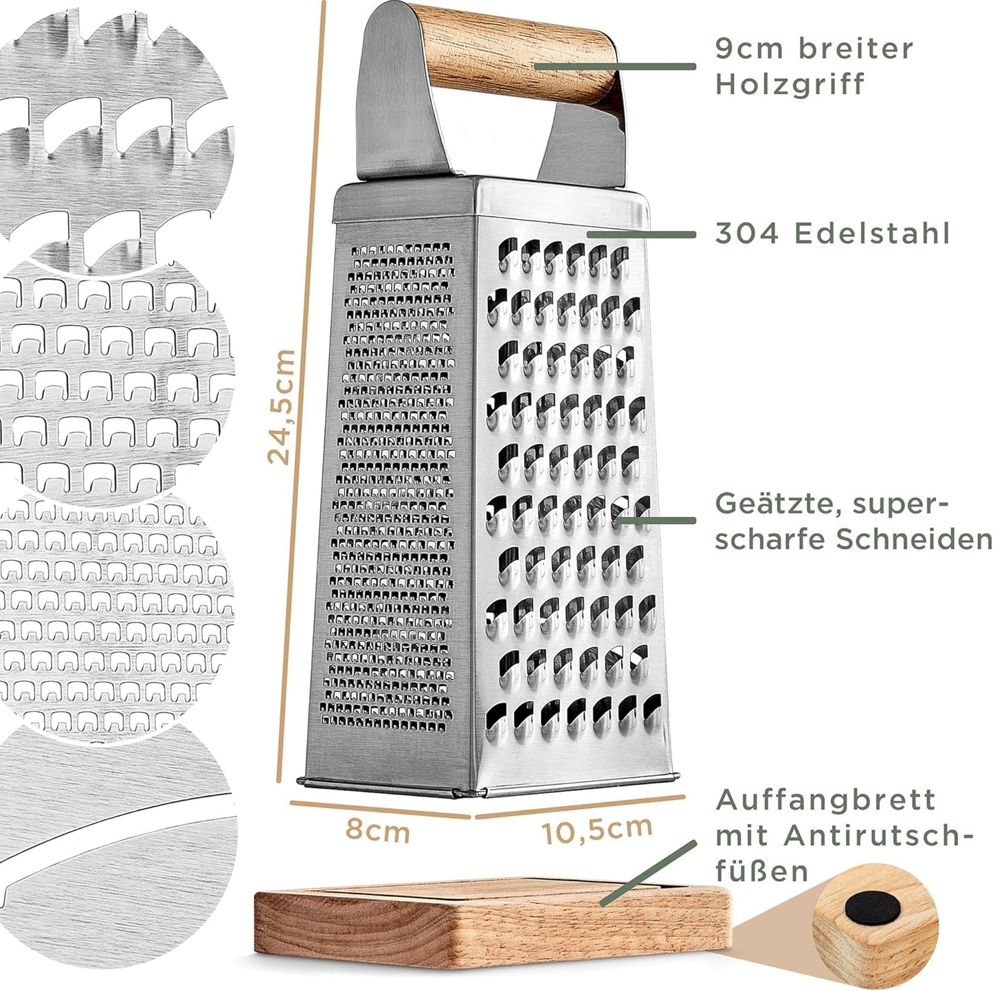 Design-Vierkantreibe mit Auffangbrett, Vierkantreibe