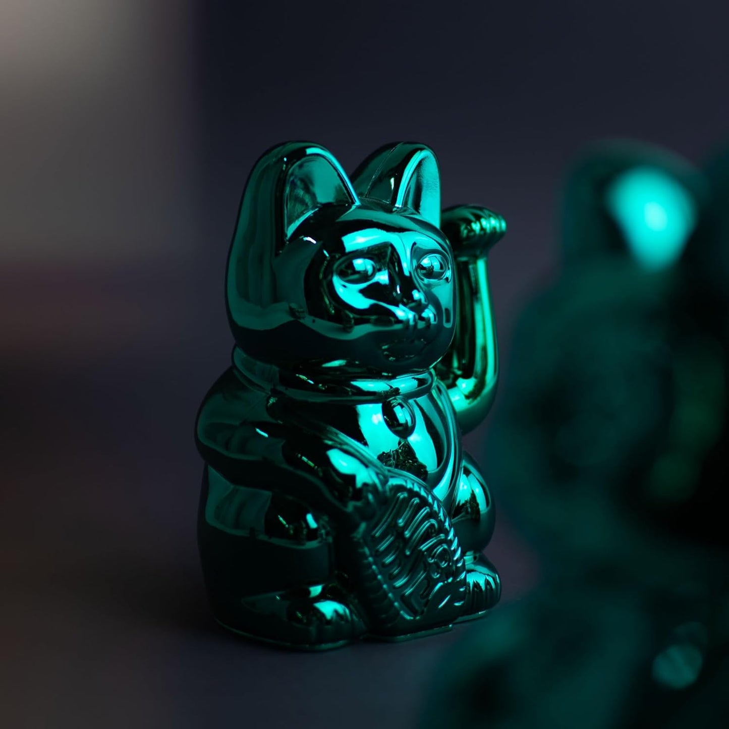 Lucky Cat, Shiny Teal
