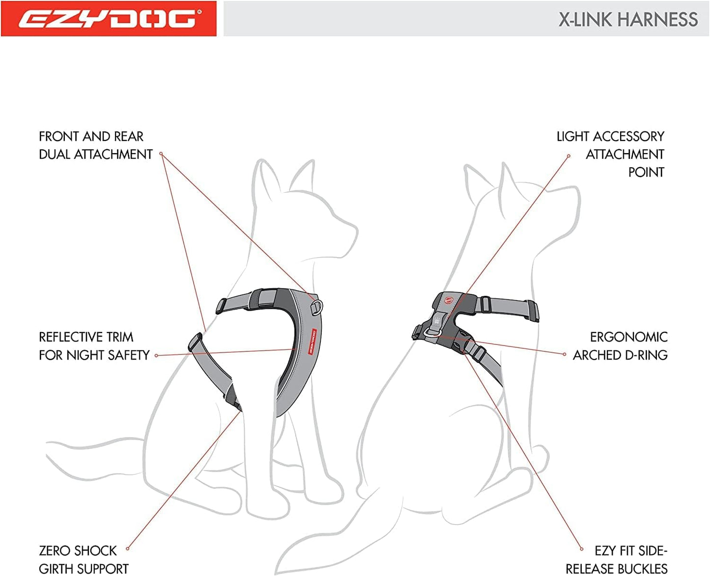 Reflektierendes No-Pull Hundegeschirr, XS, Blau