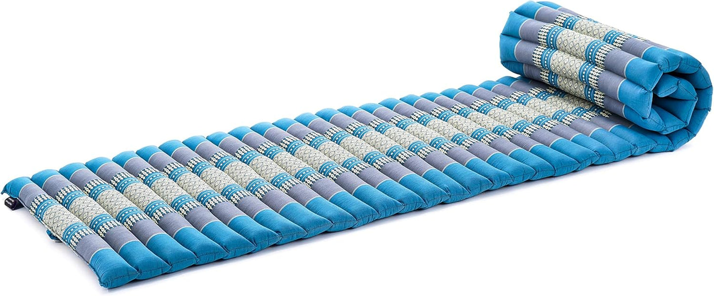 Faltbare Bodenmatratze Sf22 mit Kapok-Füllung, S: 190x50 cm Sf22 - Blau