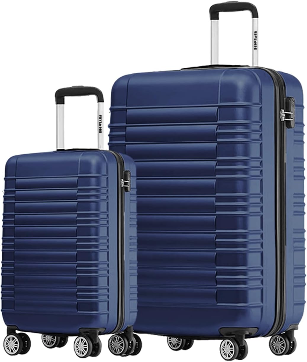 Kofferset 2-teilig mit Handgepäck Trolley, Small + Large Dunkelblau