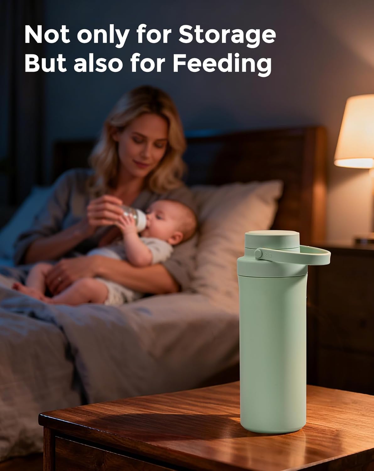 Muttermilch-Kühlflasche mit 360° Kühlung und 2 Babyflaschen