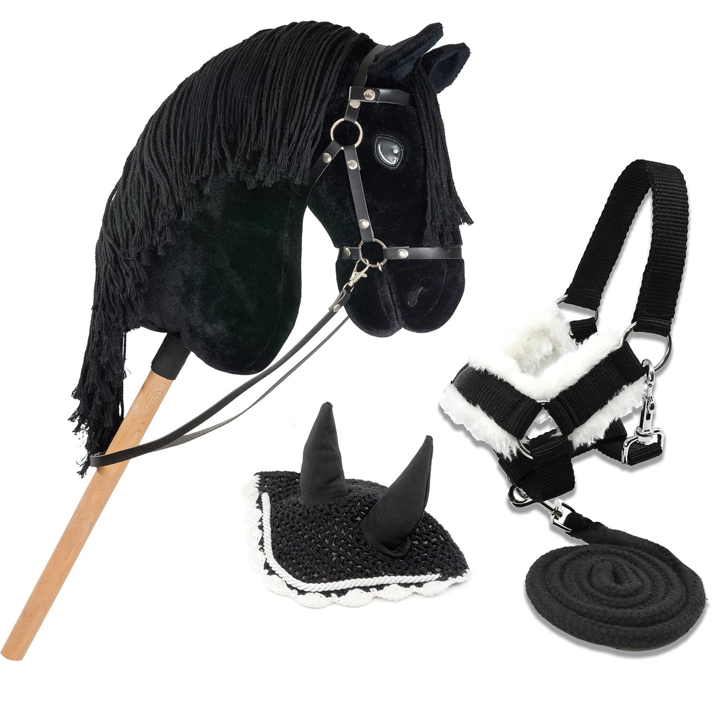 Hobby Horse Frison Nero A3 mit Zubehör-Set