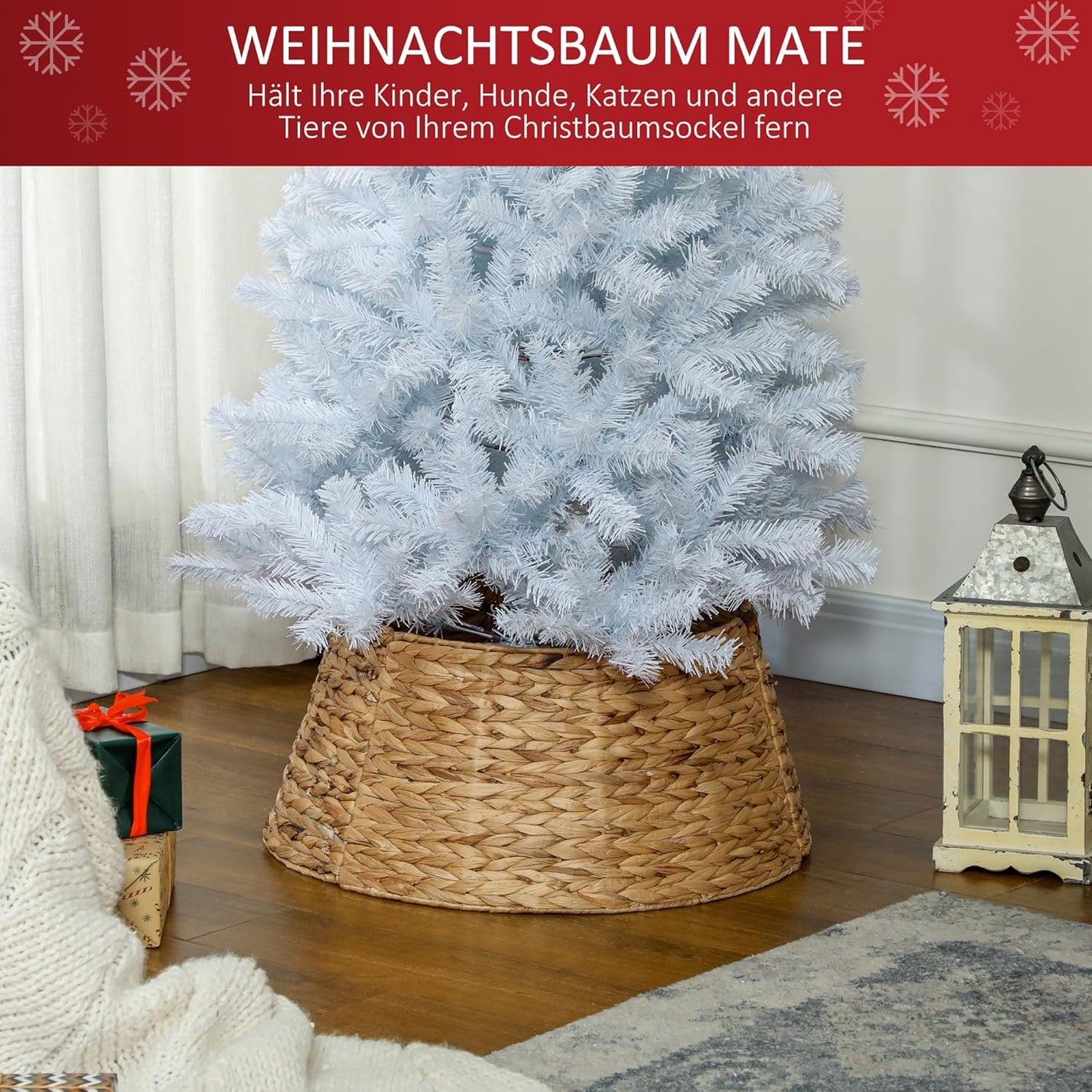 Weihnachtsbaumrock aus Wasserhyazinthe