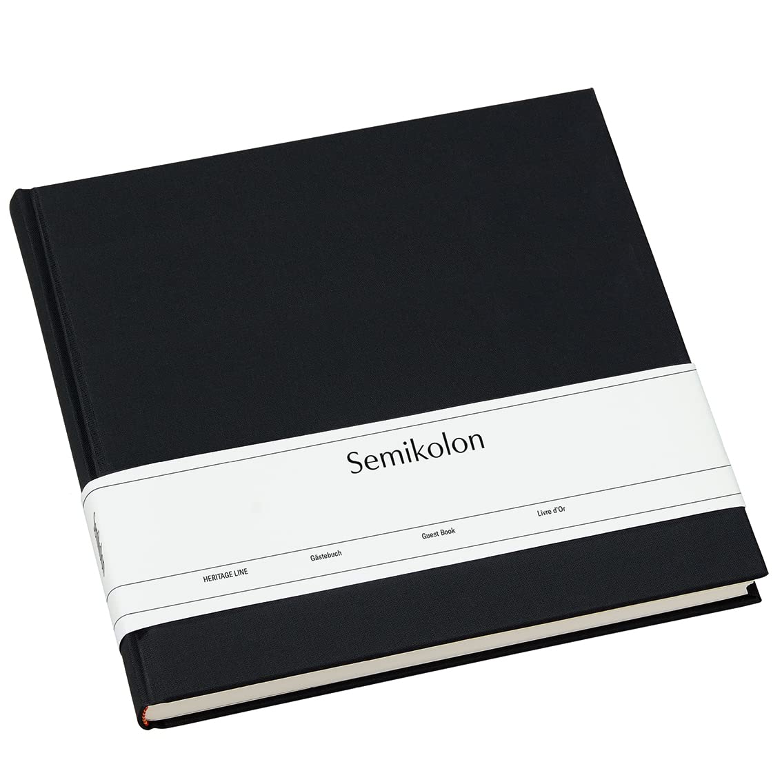 Gästebuch zum Selbstgestalten, black