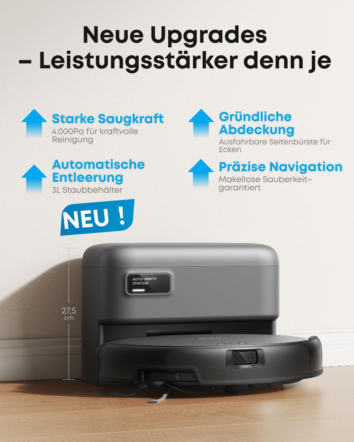 C10 Saugroboter mit Absaugstation