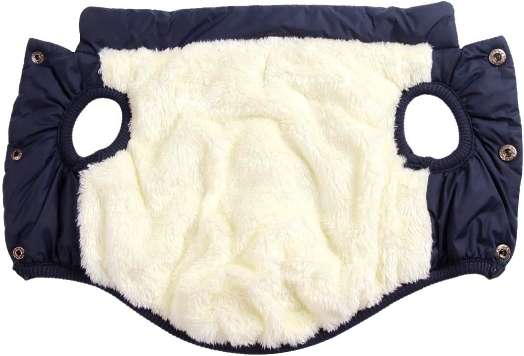 Gefütterte Hundejacke, S Blau