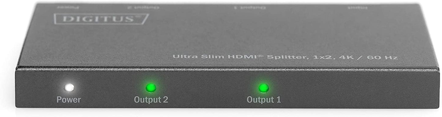 Ultra Slim HDMI Splitter, 1x2, 4K / 60 Hz, 1x4 - 4K/60Hz