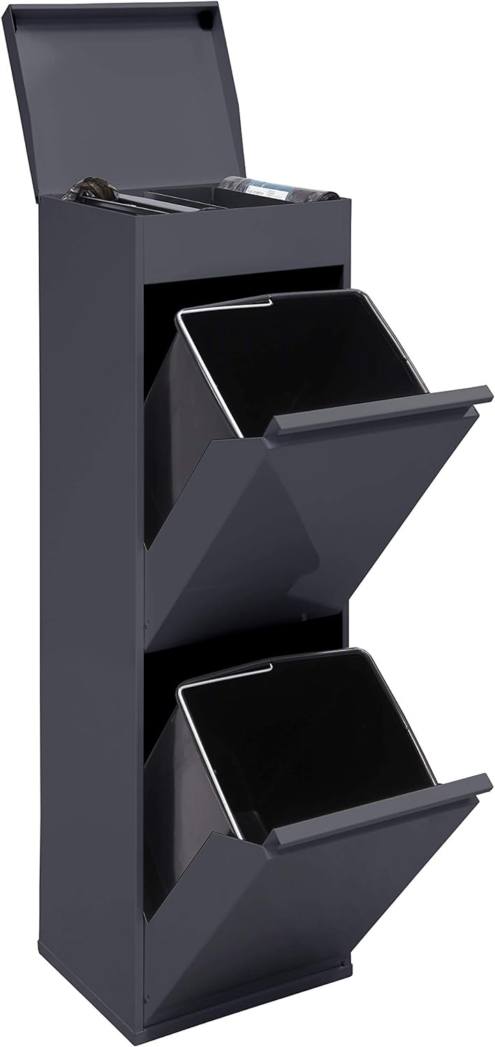 Top CR224-B Mülltrennsystem, Anthrazit