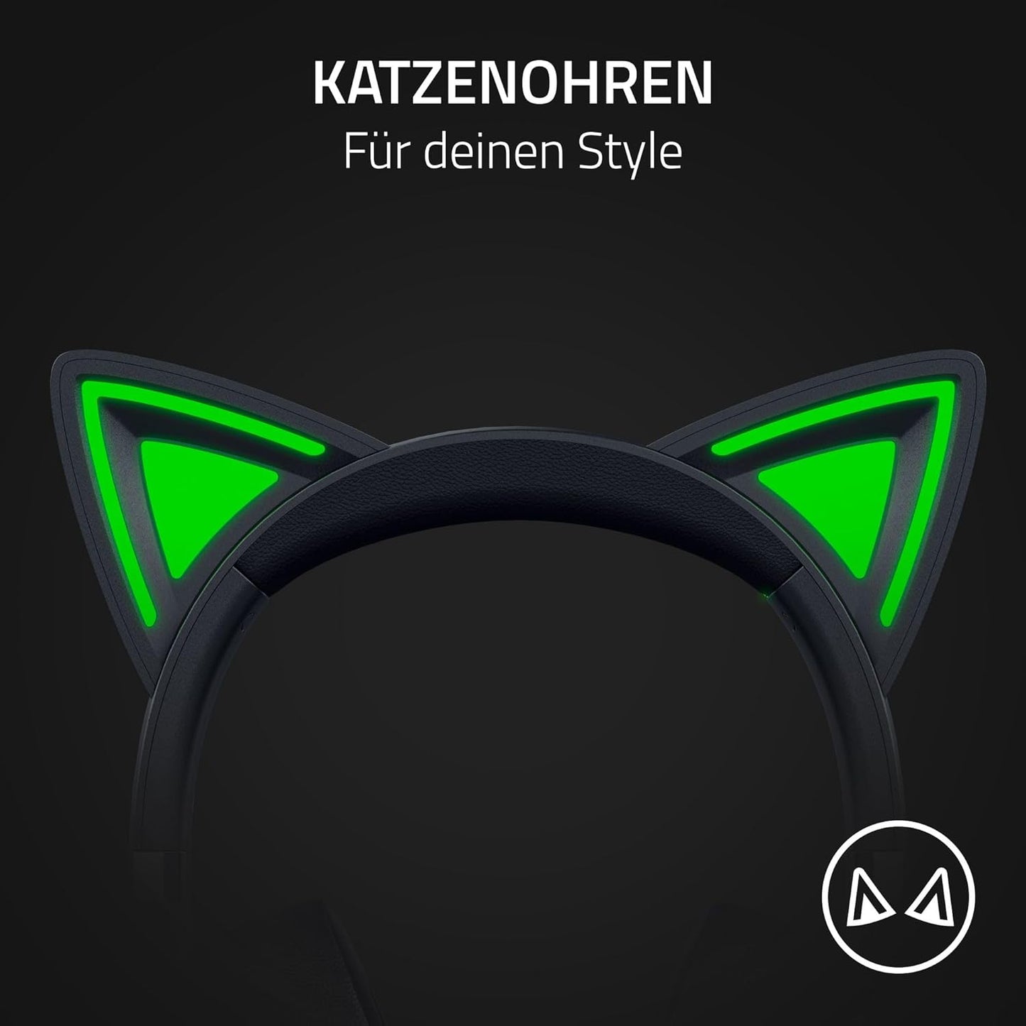 Kraken Kitty V2 RGB-Headset, Kraken Kitty V2 Schwarz