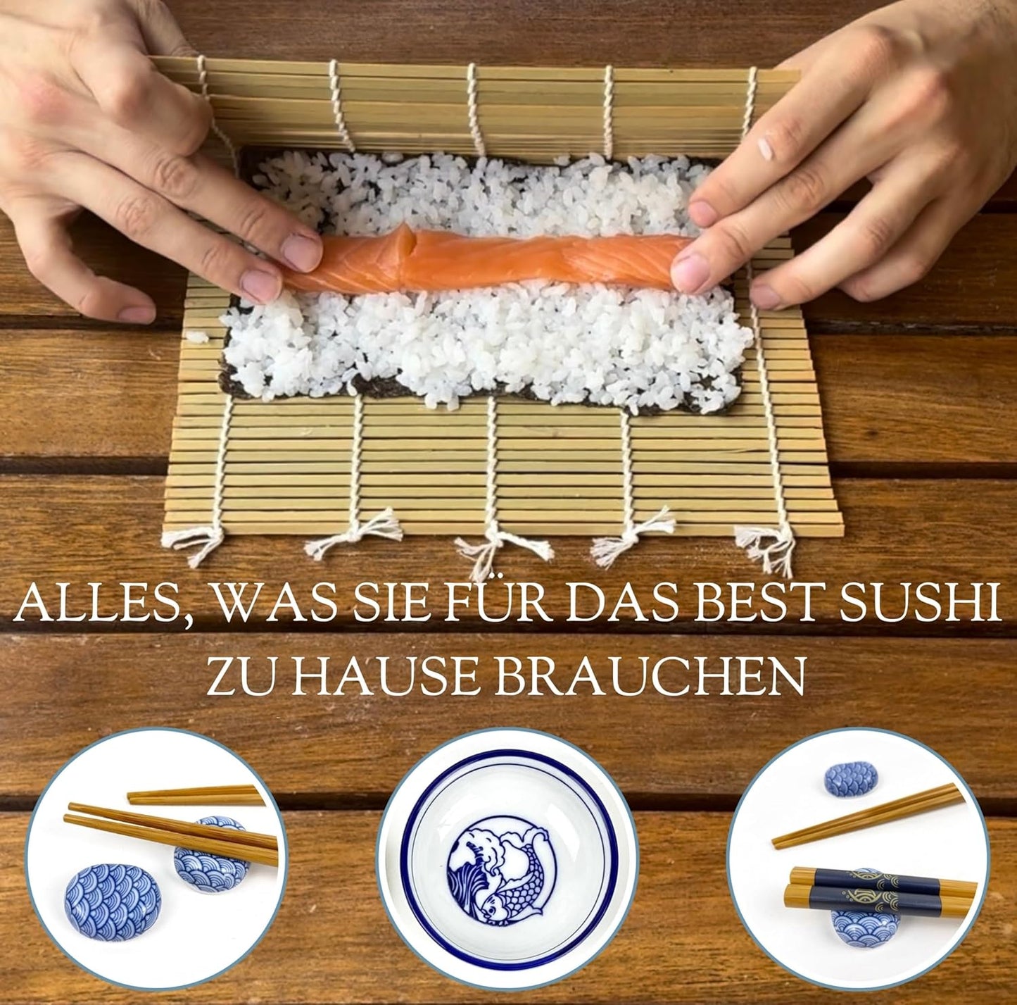 7-teiliges Sushi Set für Zuhause