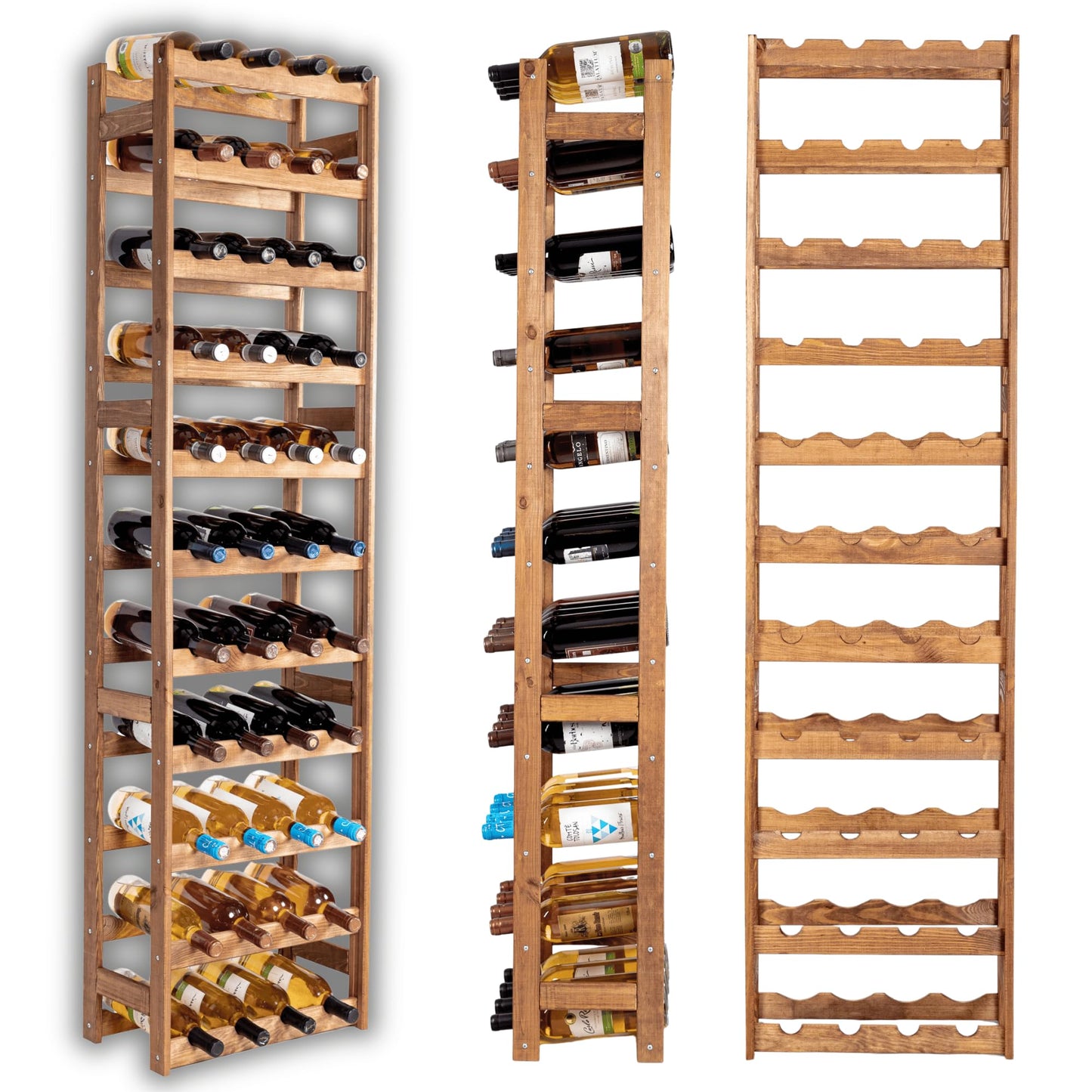Weinregal für 44 Flaschen, 44 Flaschen
