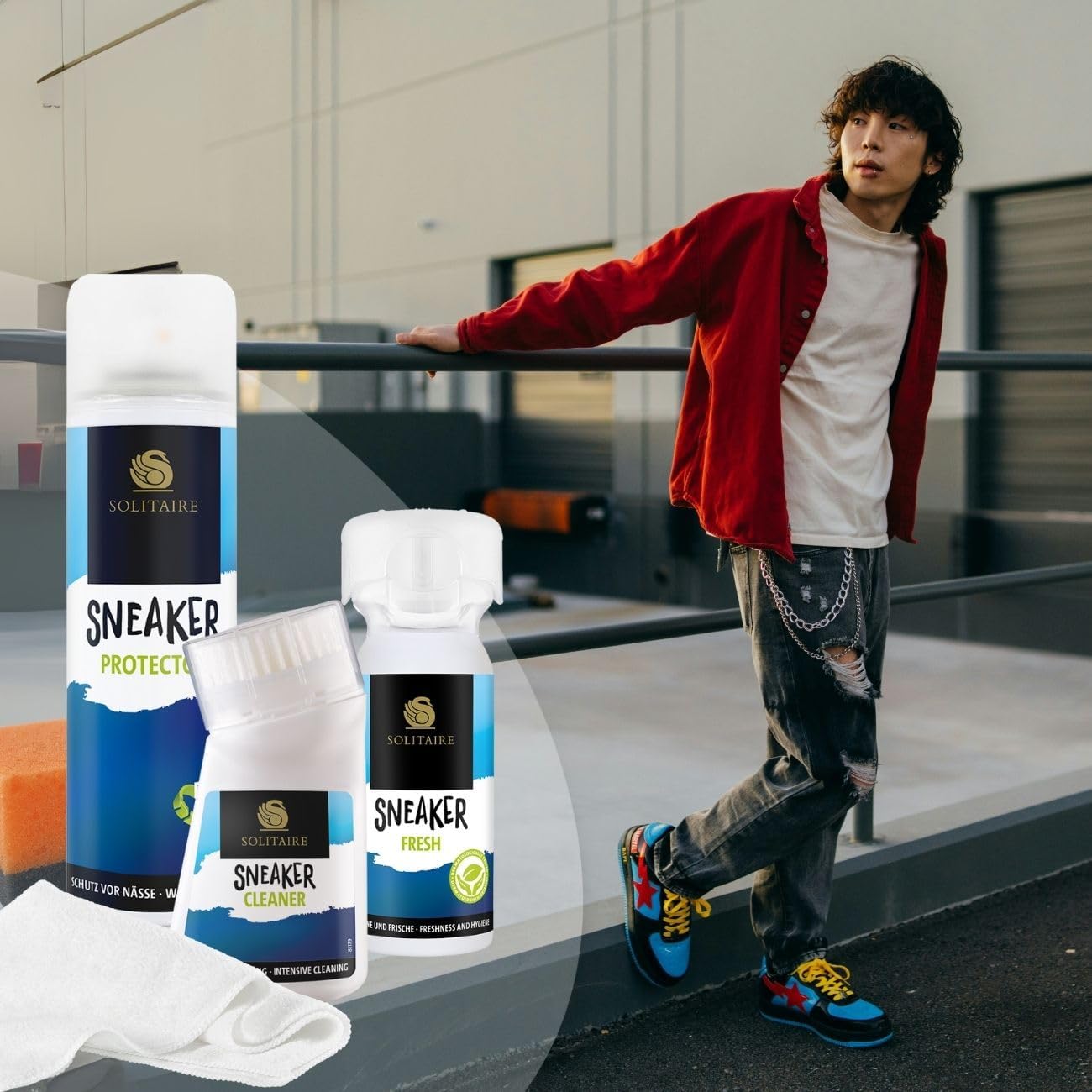 Sneaker Reinigungsset mit Imprägnierspray