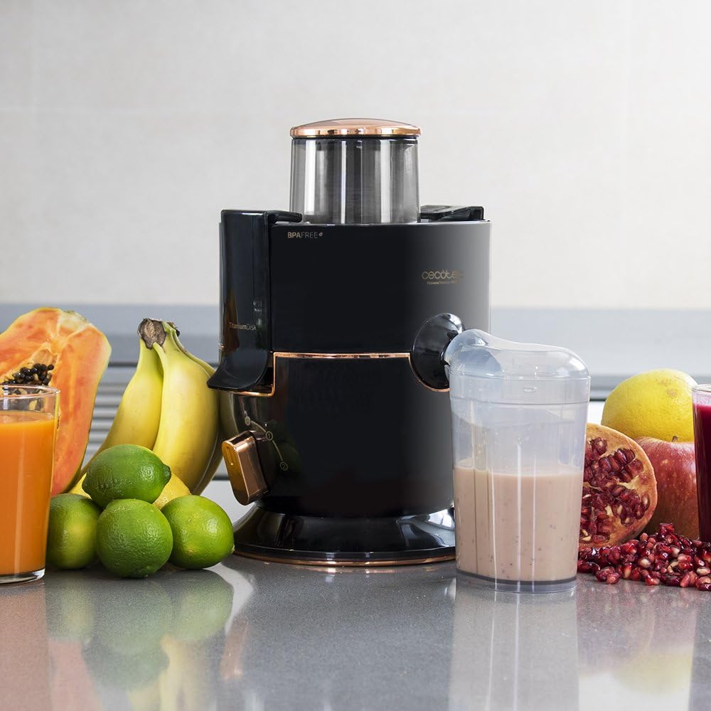 Licuadora für Obst & Gemüse ExtremeTitanium 19000, Schwarz 500 Ml Glas