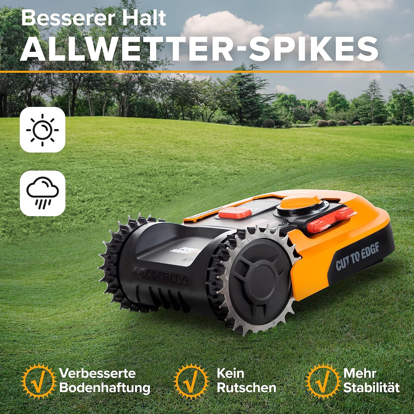 Mähroboter Spikes
