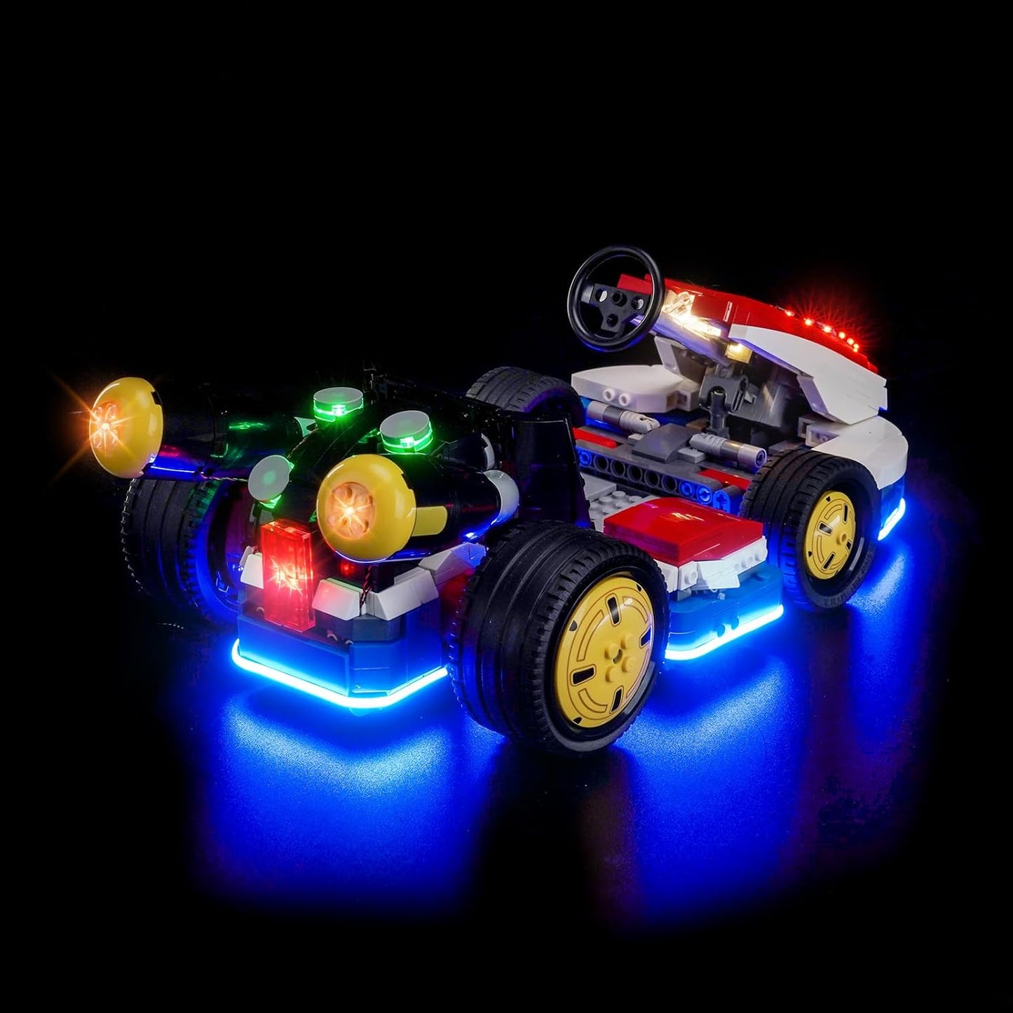 Beleuchtungs-Set für Mario Kart 72037 mit Fernbedienung, 72037 Mario Standard Kart Fernbedienung