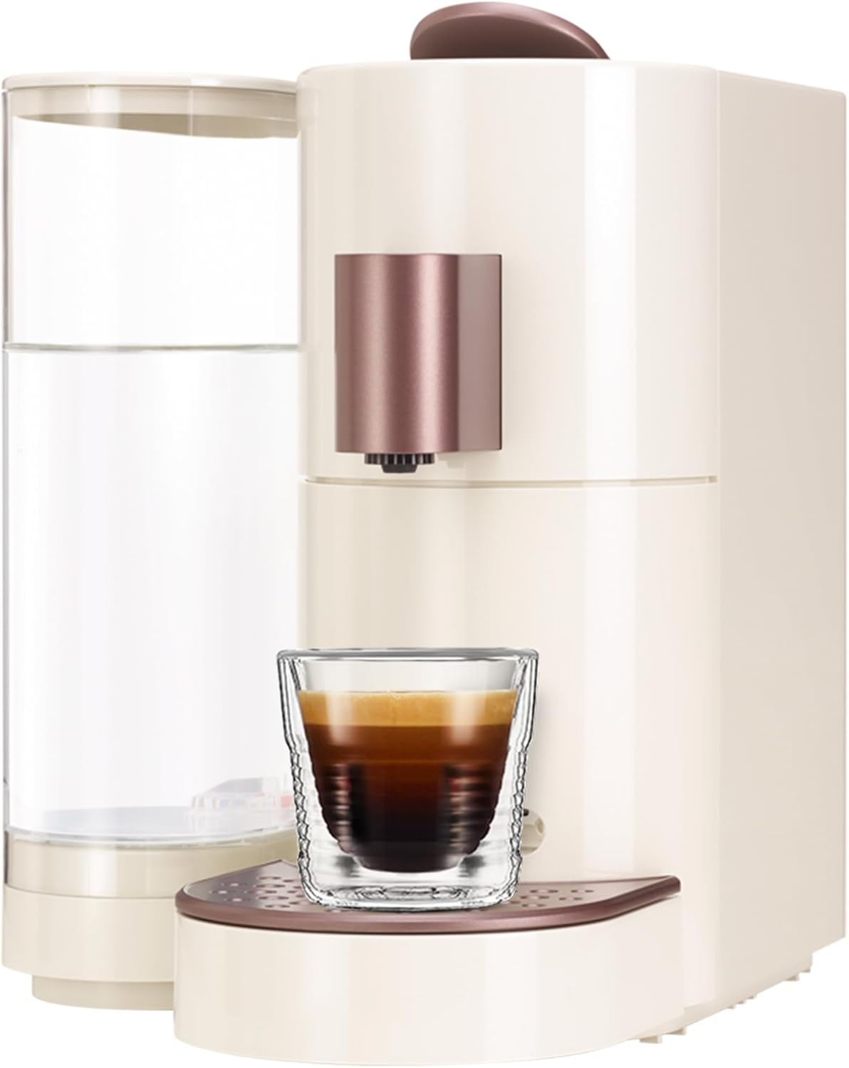 Kapselmaschine für Kaffee, Tee & Kakao, Beige-bronze Modern