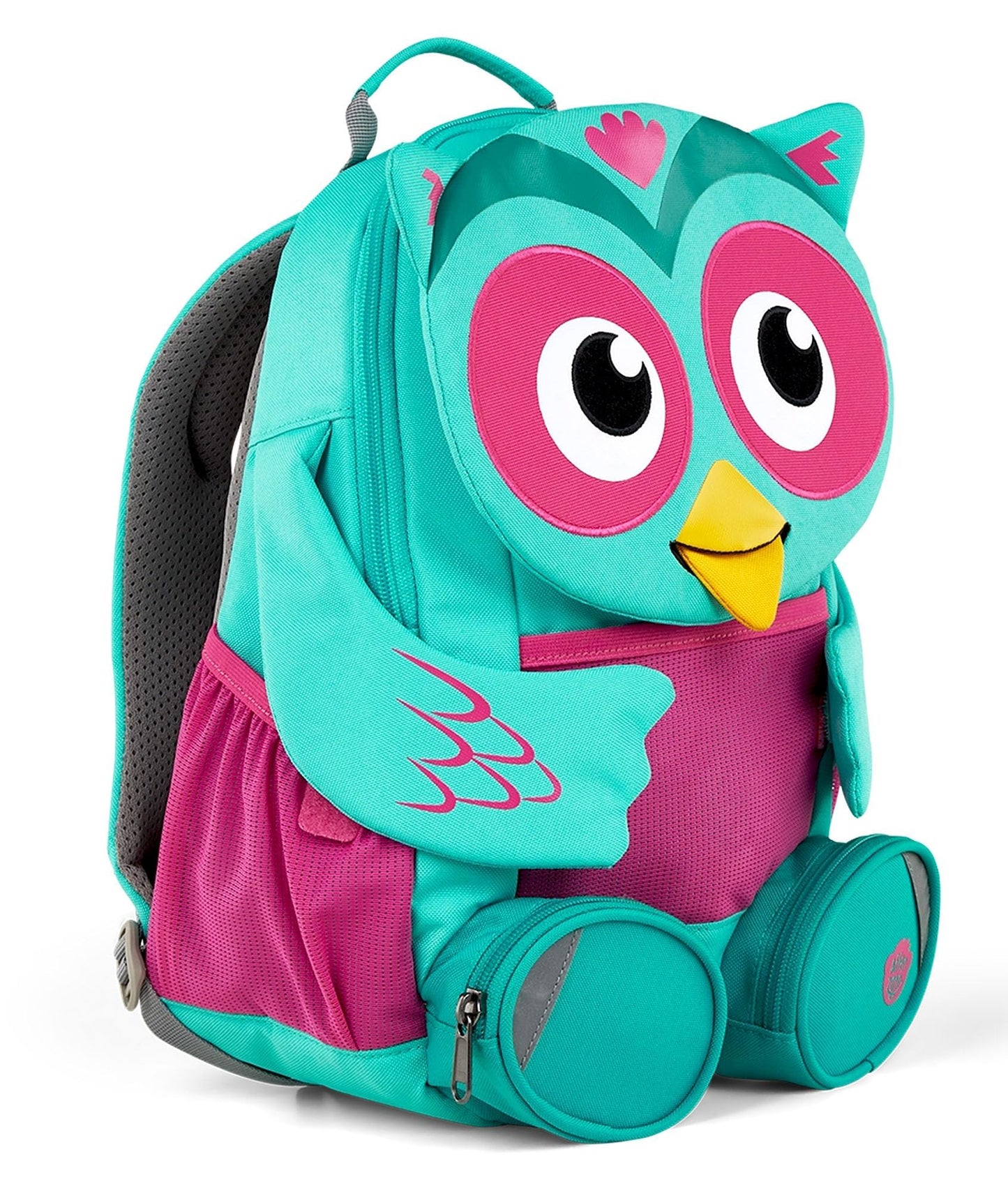 Kindergartenrucksack Grosser Freund, 8 L Eule - Türkis