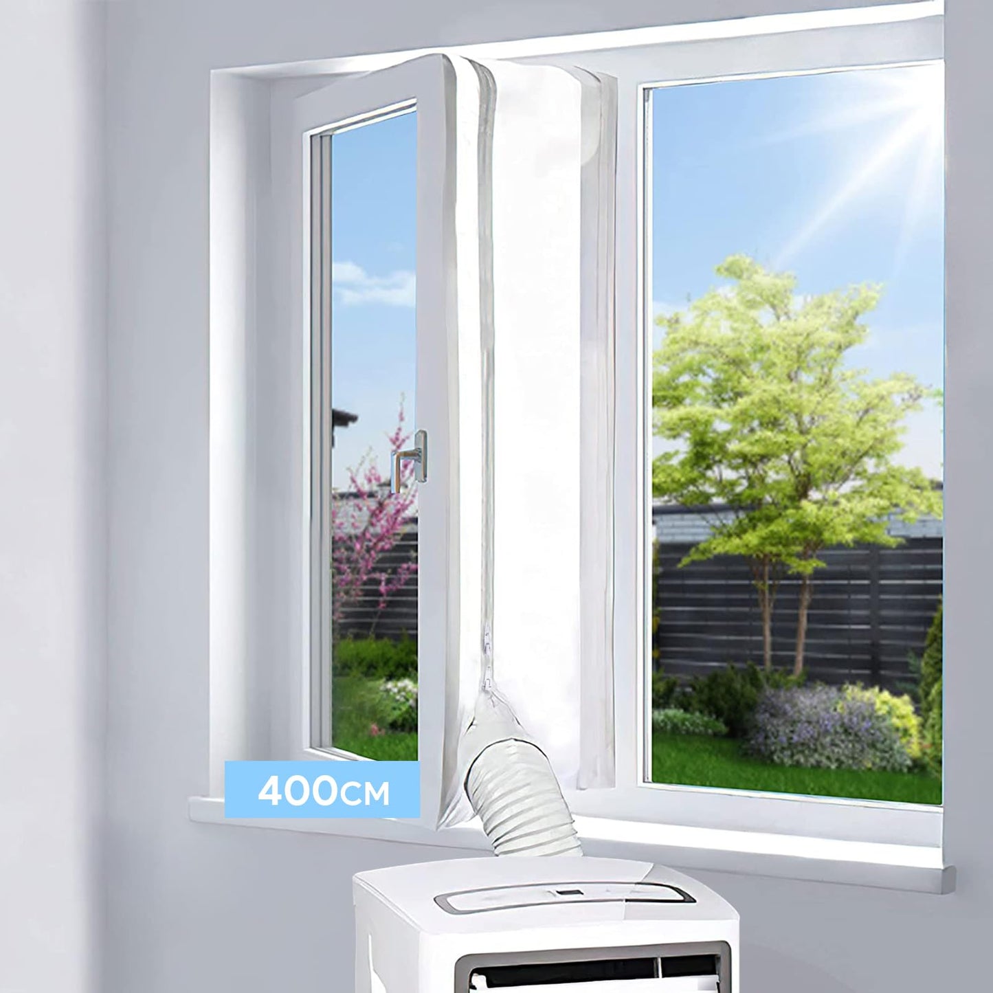 Fensterabdichtung für mobile Klimageräte (400 cm), 400CM