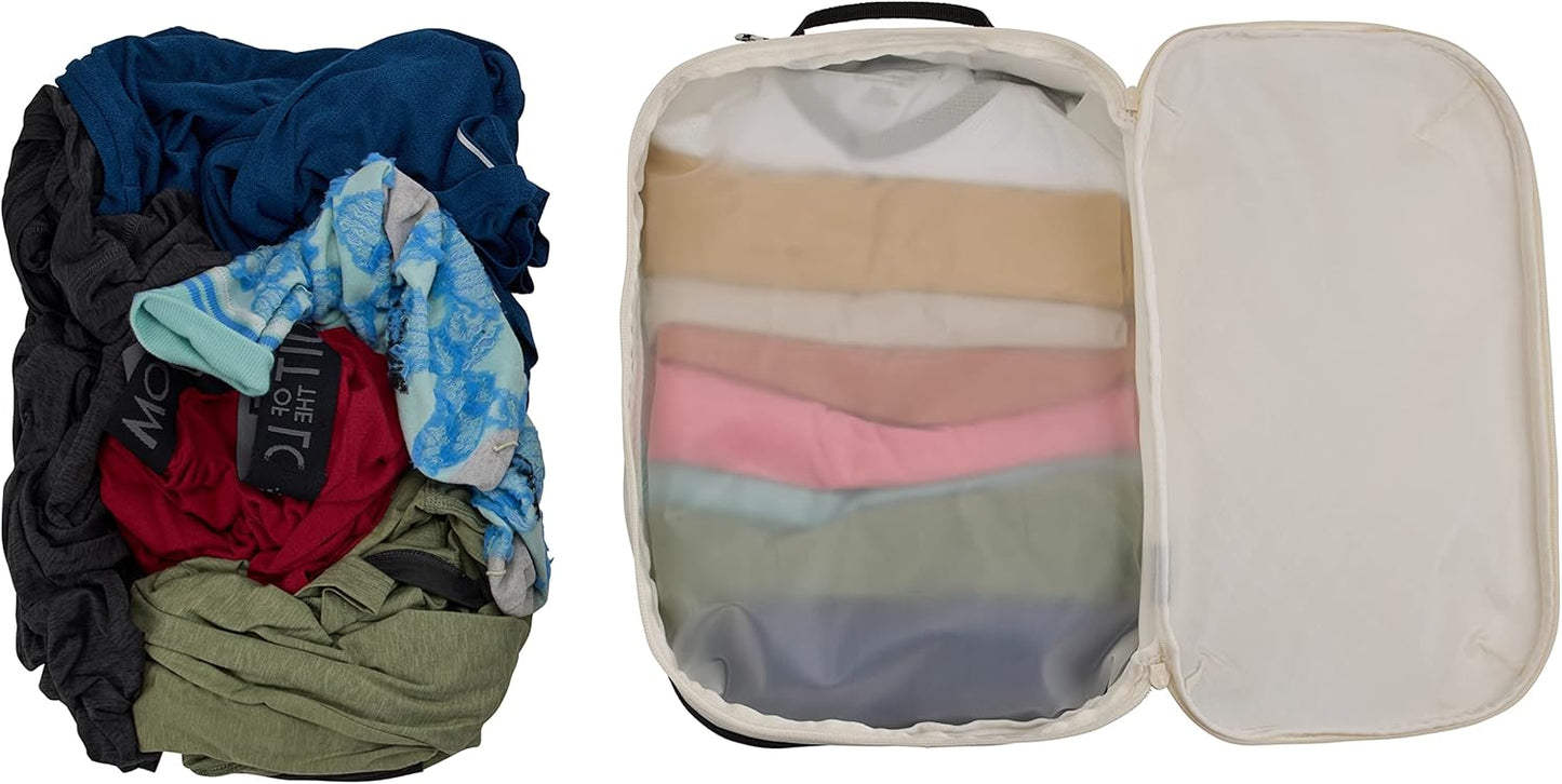 Packwürfel für saubere und schmutzige Kleidung, White One-Size