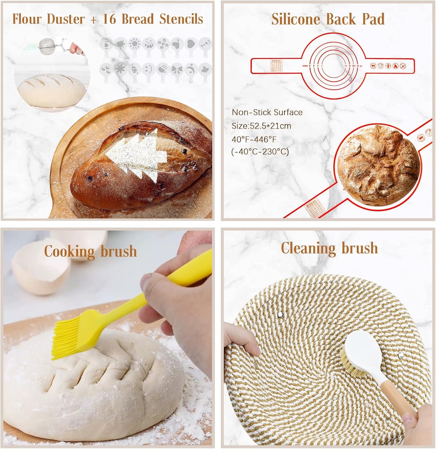 Gärkörbchen-Set für Brotbacken
