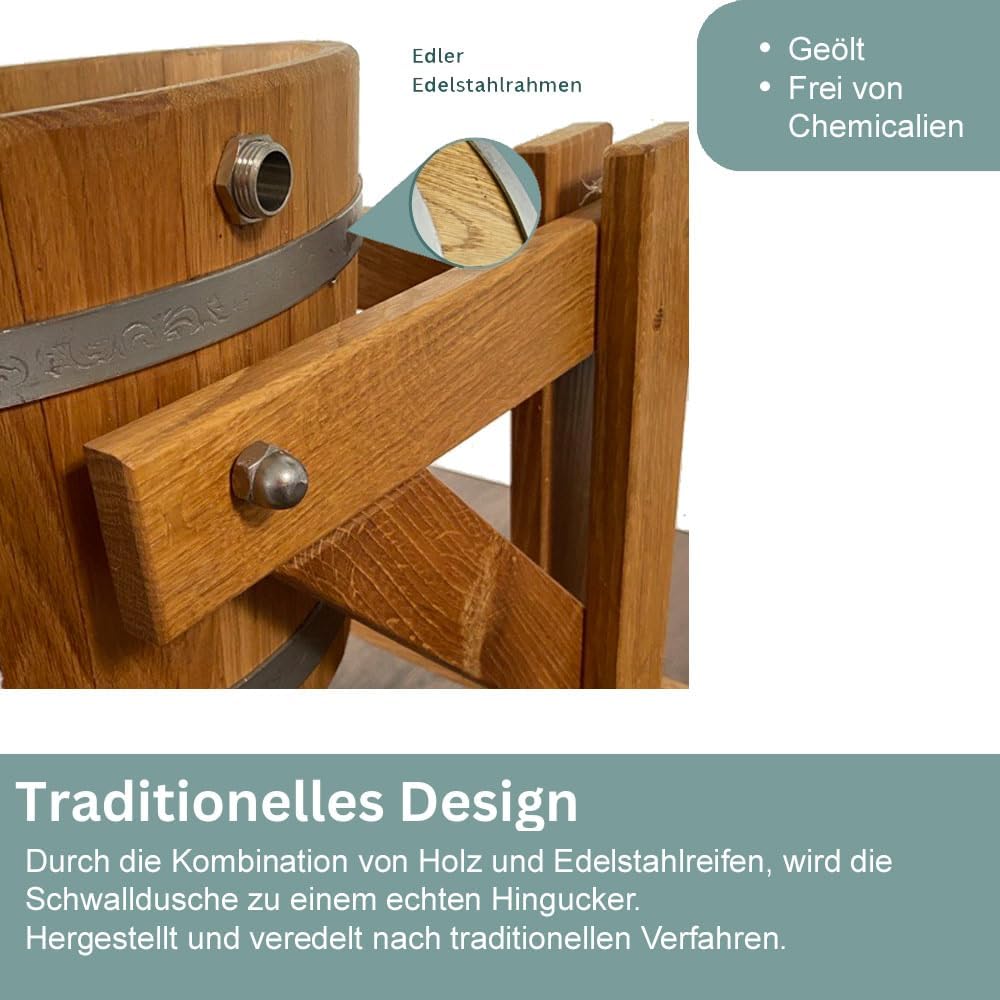 Eimerdusche für die Sauna