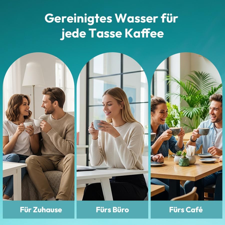 6-teiliges Ersatzwasserfilter Set für Brita EQ-Serie