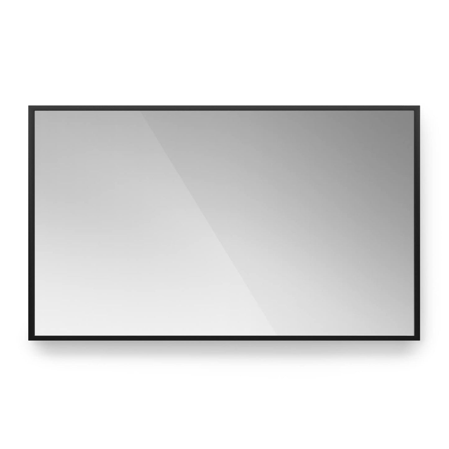 Infrarot Spiegelheizung mit App-Steuerung, Schwarz Rechteckig Gross - Smart / 1000 Watt