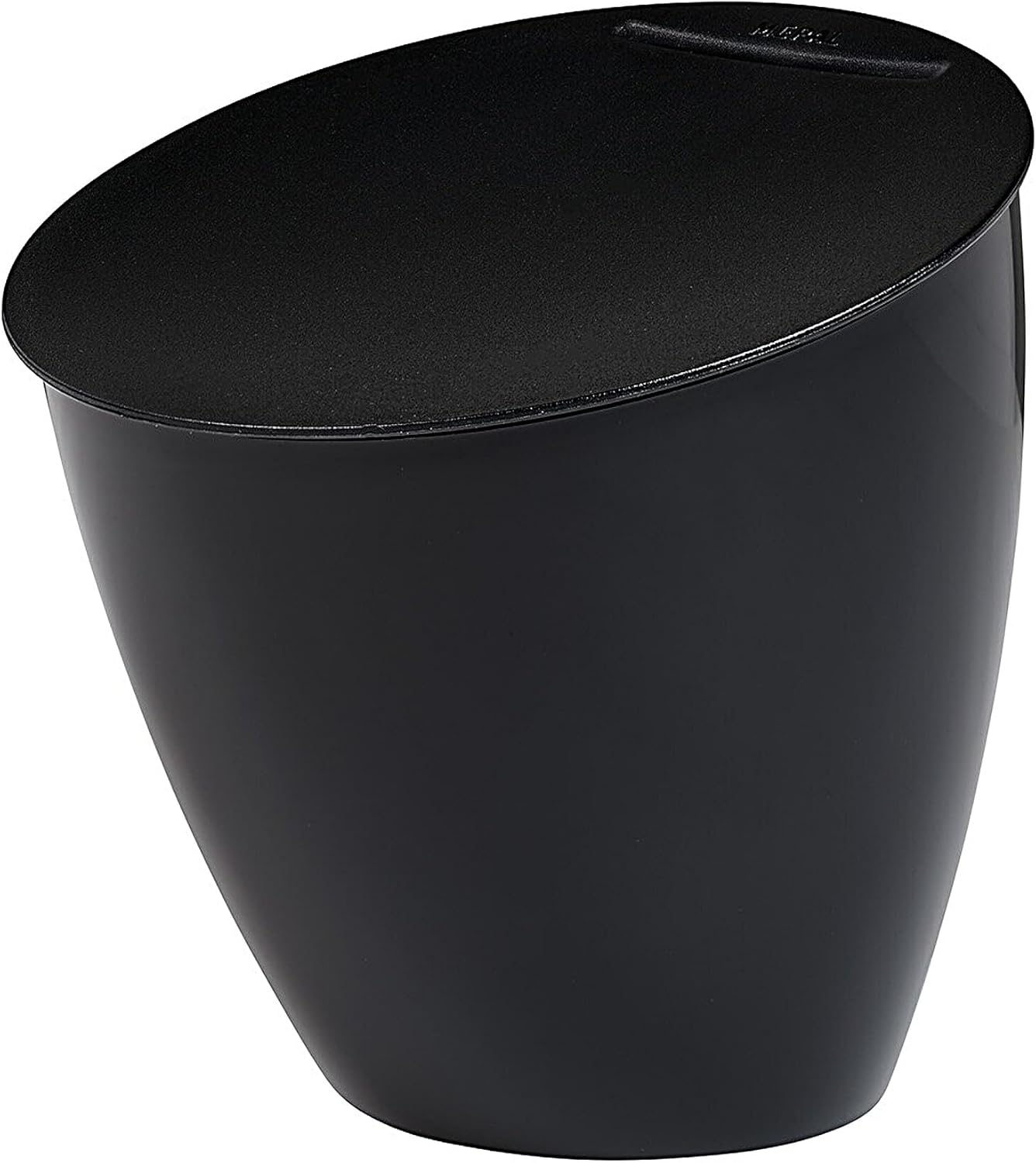 Küchenabfalleimer Calypso mit Deckel, Schwarz