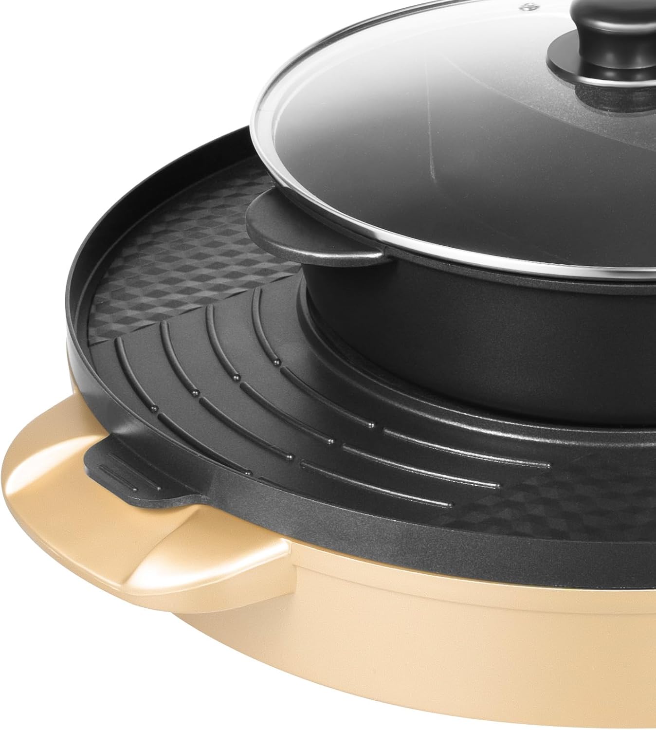Elektrischer Hot Pot mit Grillplatte