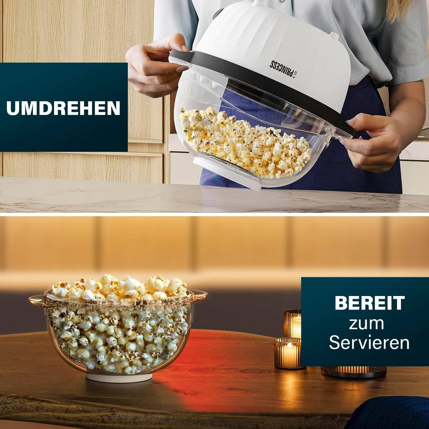 292980 Popcorn maker, Popcorn mit Schüssel Mit Schüssel