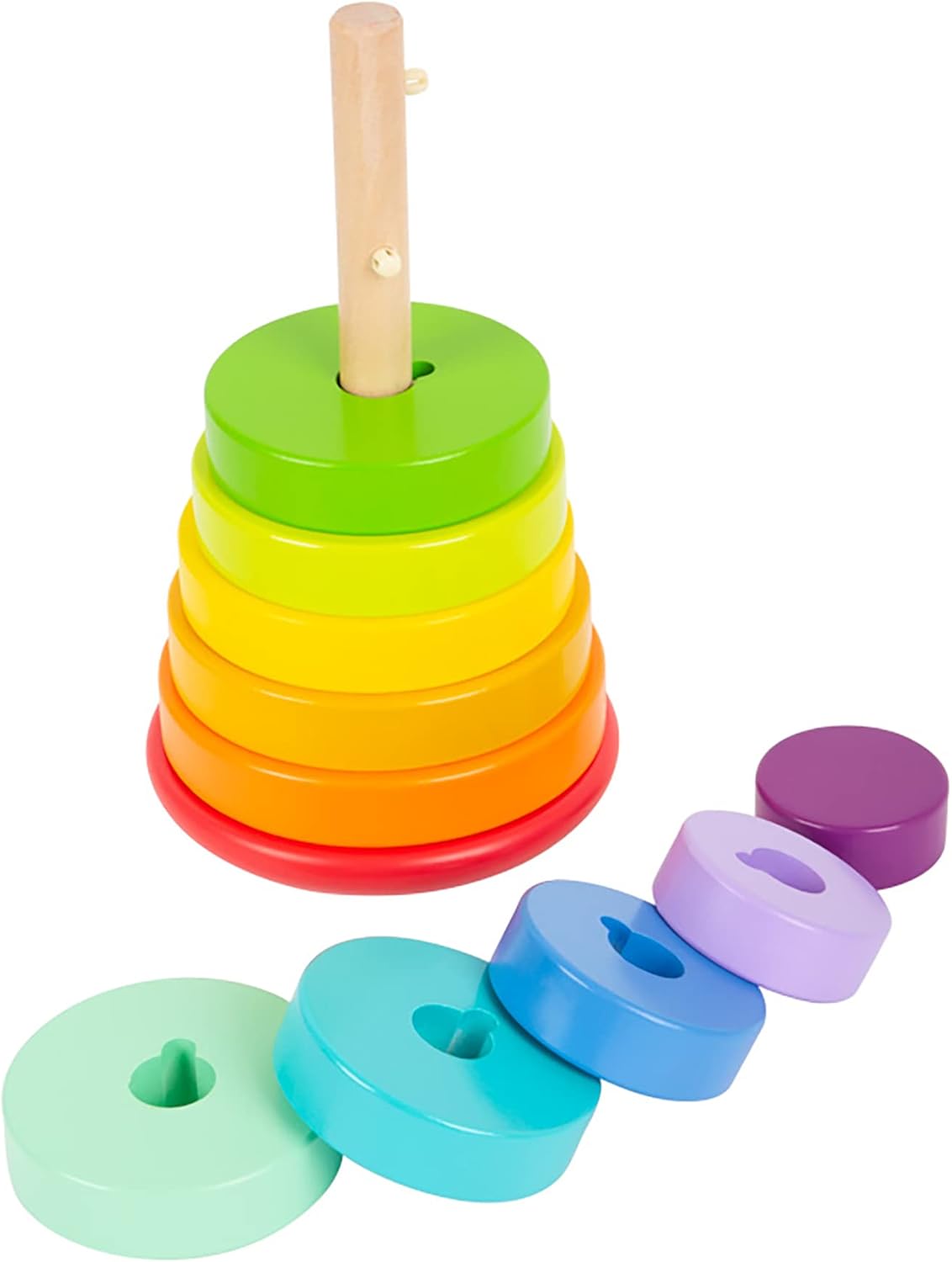 Stapelturm Steckspiel Regenbogen (ab 12 Monaten), Steckspiel