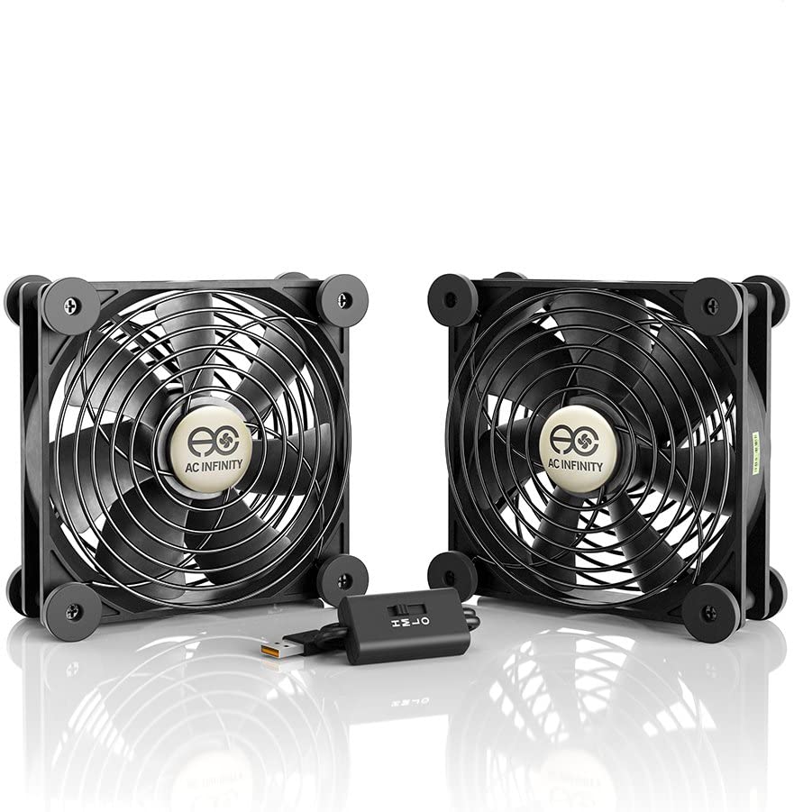 2er Set USB-Lüfter, schwarz, S7