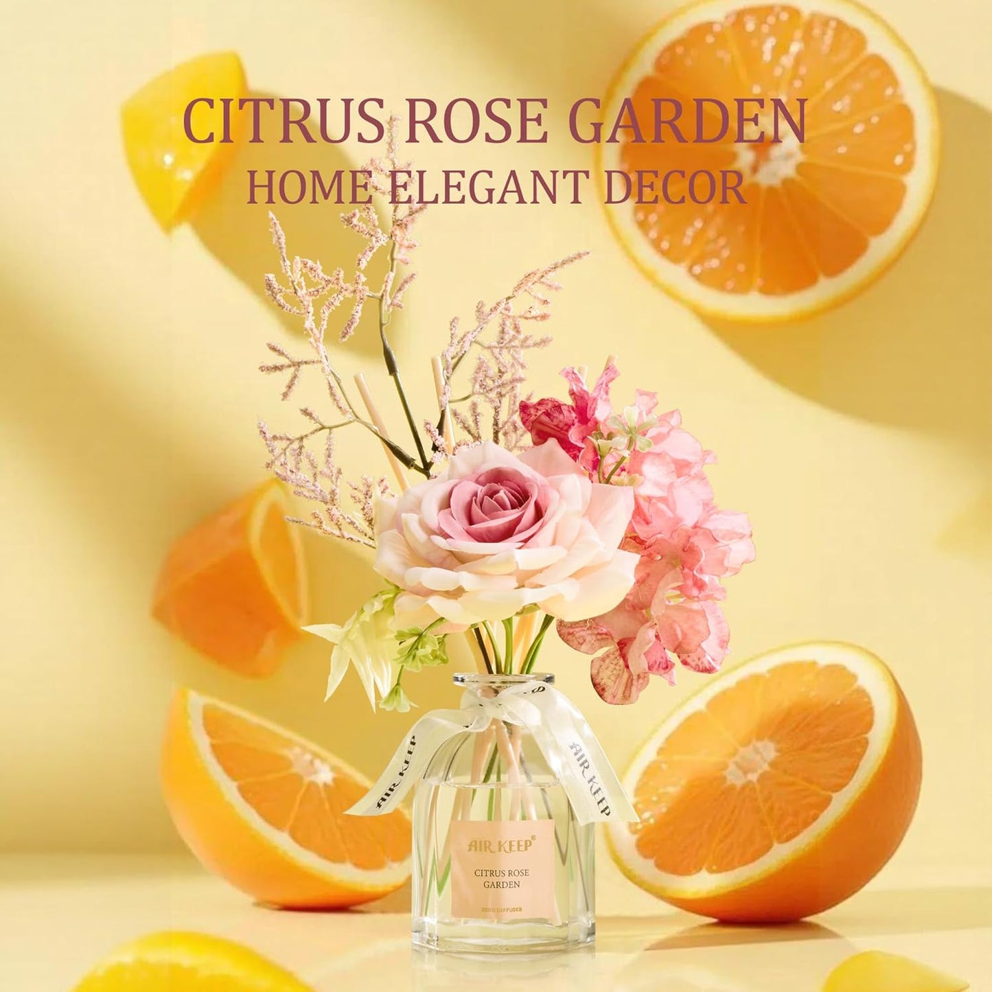 Citrus Rose Garden mit Duftstäbchen, Citrus Rose Garden 120 ml Raumduft