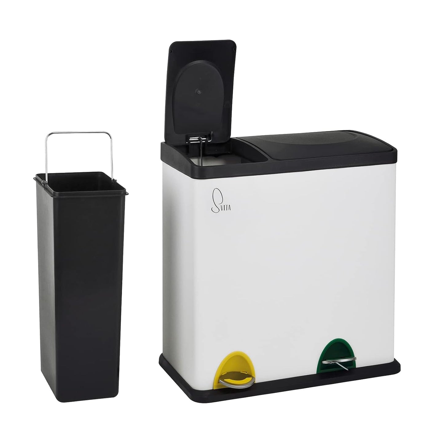 TC2Combo35 Treteimer 12 L + 23 L, Weiss